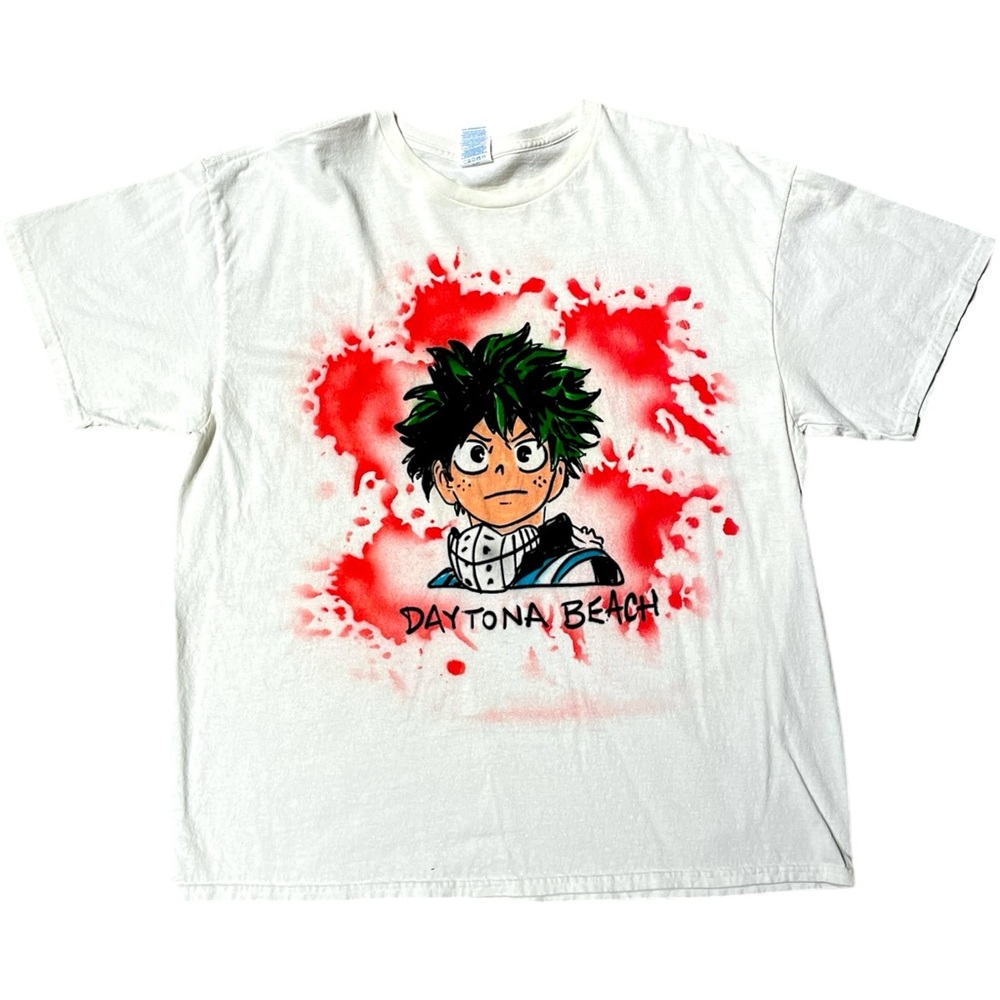 CUSTOM AIRBRUSH MY HERO ACADEMIA DAYTONA BEACH AIRBRUSHED TEE XL